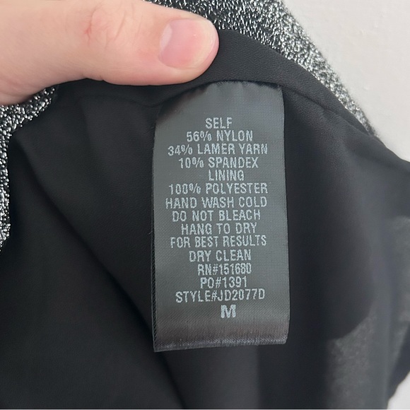 Storia Silver Glitter Dress - Picture 7 of 8